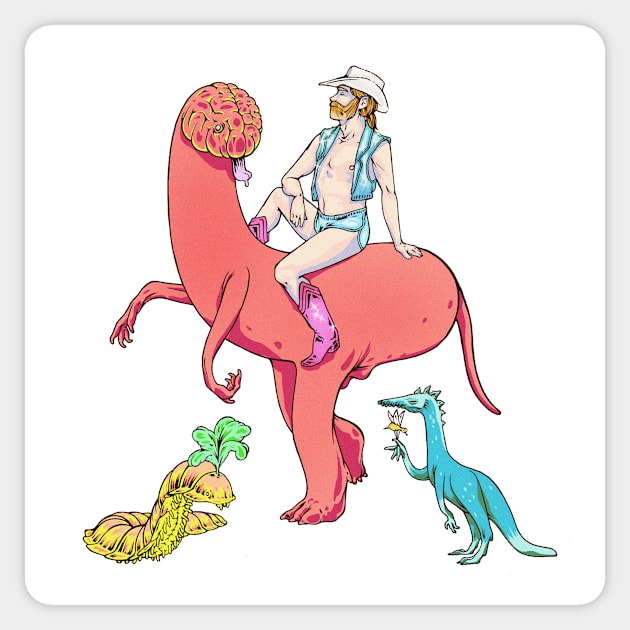 Jurassic LalaLand Sticker by ImmortalPink